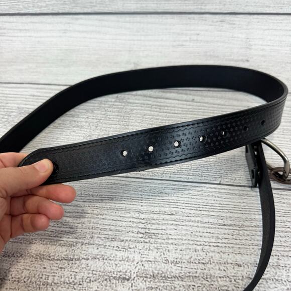 White Mountain Men's Black Textured Genuine Leather Belt Size 3XL ( 50-52) - Picture 5 of 6